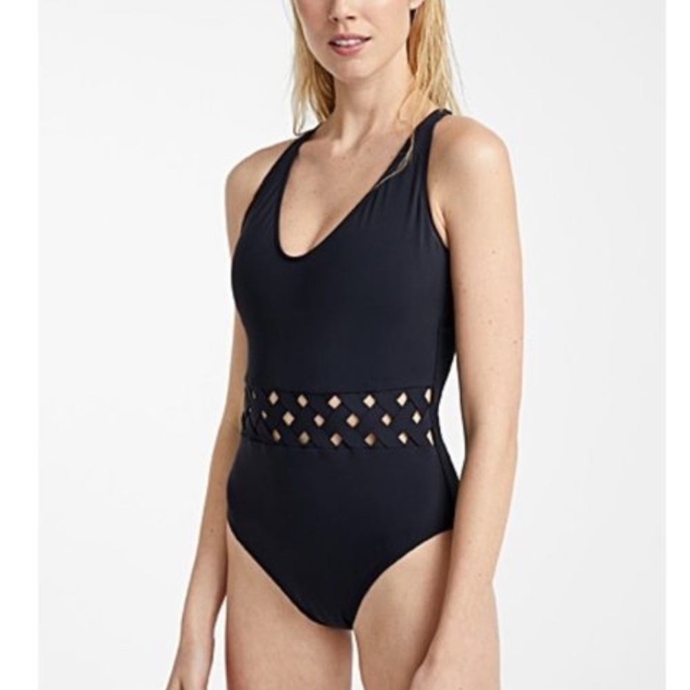 Bleu Rod Beattie Twisted Openwork Swimsuit